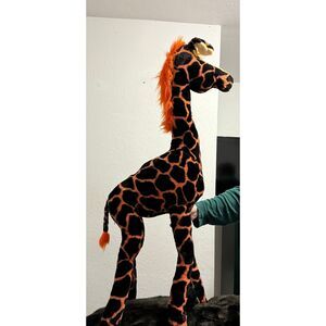 Vintage Fable Toy Company Plush Giraffe Carnival Prize 56” tall early 1960s